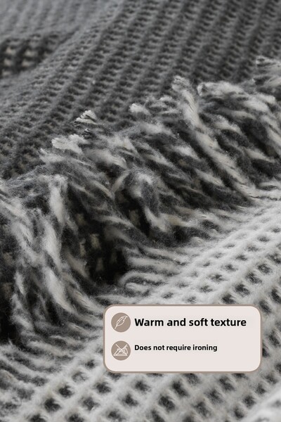 Elart Carlos Blanket Double Waffle (200X220 cm) Anthracite