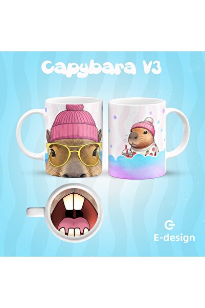 EDESİNG Capybara Ceramic Mug Cup