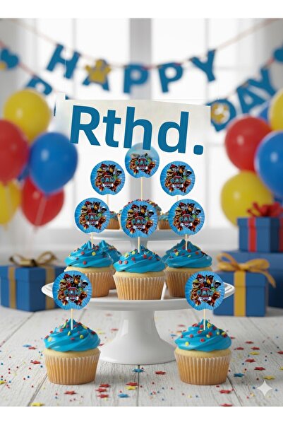 partylady 16 Pieces Paw Patrol Themed Toothpick Set / Treat Decoration (16 Pi...