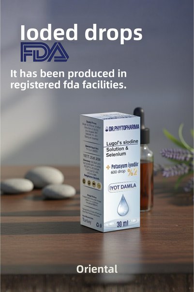 Dr Phytopharma 30ml Drops - Liquid Supplement with Iodine and Selenium