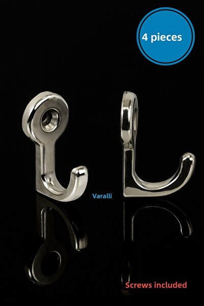 Varalli Umeraș pentru ceașcă de dimensiuni mici 2 cm 4 bucăți – Umeraș decorativ din metal argintiu lucios