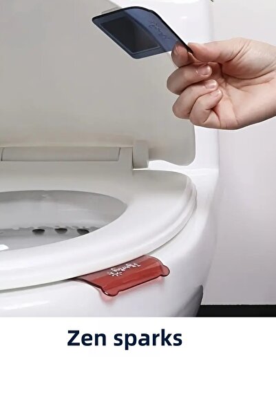 ZEN SPARK جهاز صحي لمقعد المرحاض، حامل لمقعد المرحاض وسهل الاستخدام، أداة فتح...