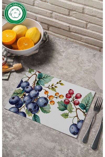 MOSHEYA HOME مفرش طاولة مصنوع من قماش بنما 100% قطن، مقاس 40×60 سم، مفرش طاول...