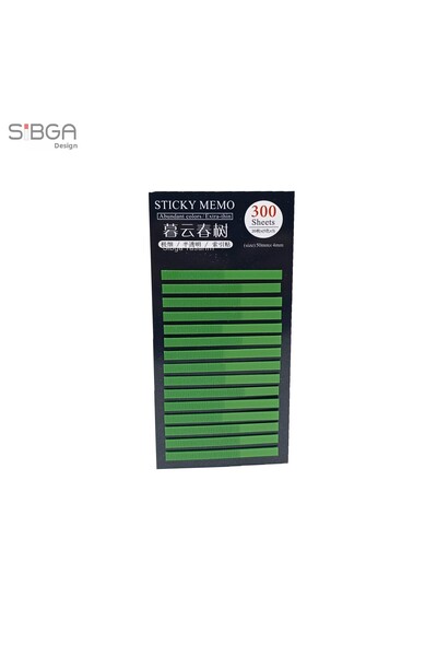 sibga tasarım Post-it cu dungi subțiri verde închis 300 de coli Post-it color...