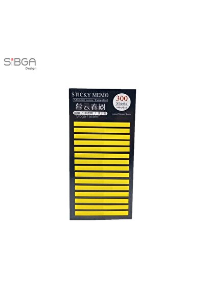 sibga tasarım Post-it cu dungi subțiri galbene 300 de coli Post-it colorat tr...