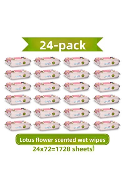 Paddlers مناديل مبللة معطرة بزهرة اللوتس 1728 منديل (24×72) - علبة