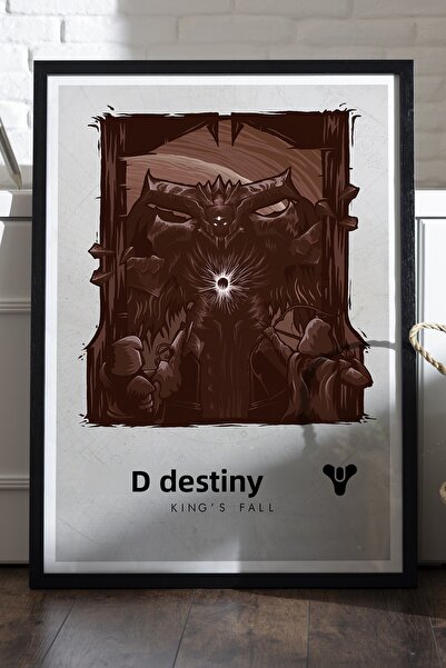 Duvarda Αφίσα Destiny με μαύρο ξύλινο πλαίσιο, διακοσμητική ζωγραφική τοίχου ...