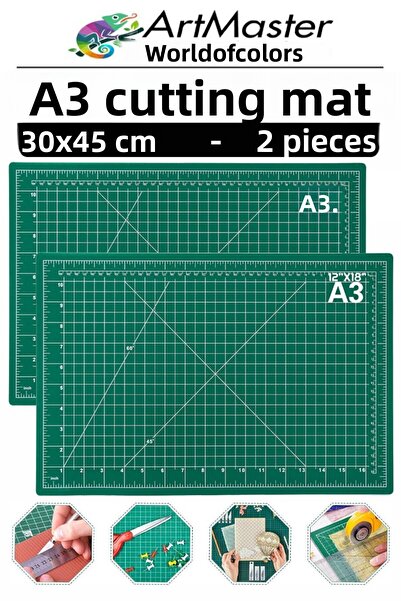 Artmaster لوح قطع A3 قطعتان 30x45 سم، لوح رسم مزدوج الجوانب، لوح قطع، لوح قطع...