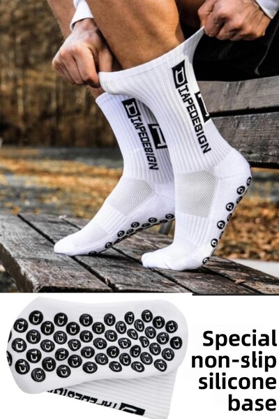 GAZELMANYA Κάλτσα ποδοσφαίρου - Αντιολισθητική σόλα σιλικόνης, πετσέτα από καουτσούκ, γκέτες χωρίς ραφές Αγώνας χαλιού