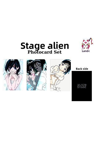 Hara Company Set de carduri foto anime Alien Stage / Card de colecție v3 (3 b...