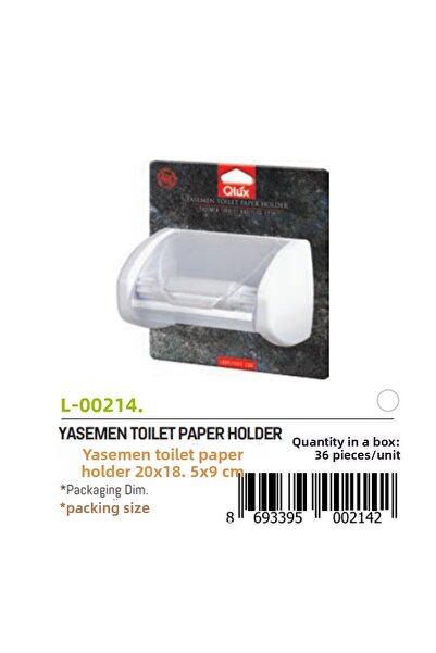 Go İthalat حامل ورق المرحاض مع غطاء ياسمين