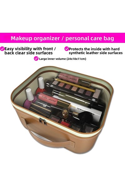 Palwin Makeup Bag – Personal Care Cosmetic Travel Organizer, Accessories Jewe...