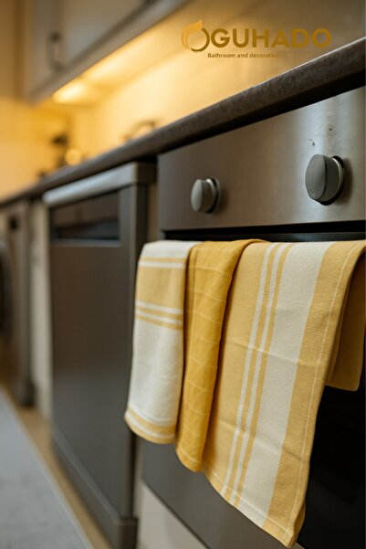 GUHADO Drying Cloth 3-Pack Mustard Yellow (45X65 cm)