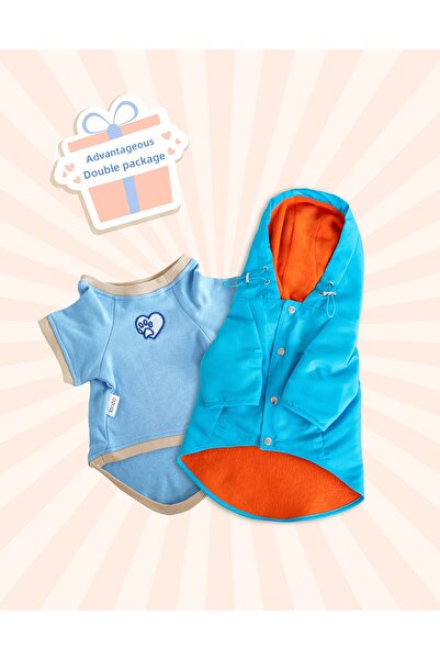 Lorico Dog Raincoat and Sweatshirt Two-Pack