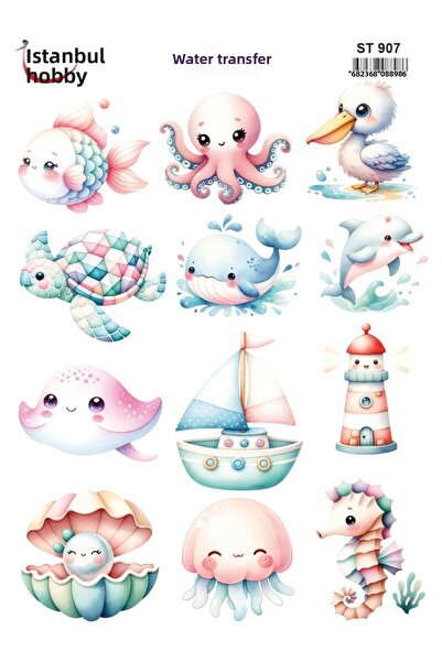 İstanbul Hobi ورق نقل مائي 25×35 سم ST-907