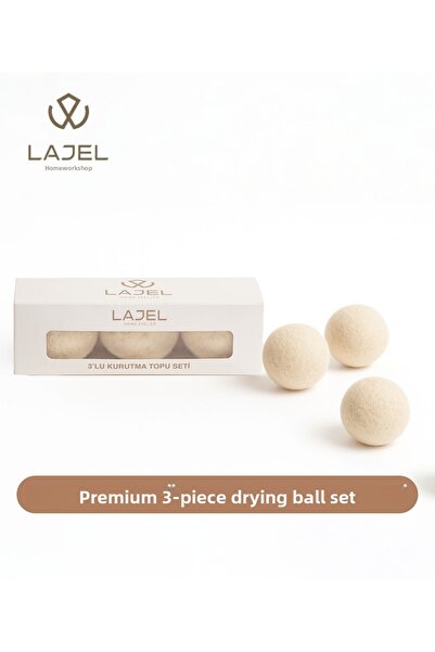 Lajel Home Atelier Lajel Premium 100% natural pentru uscător de rufe 3 bucăți...