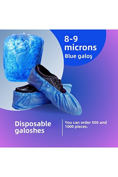 Derme Galoshes Shoe Protector 8-9 Micron 1000 Pieces