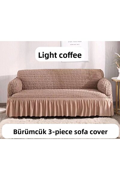 ARTUÇ غطاء أريكة سرير منفوش بمقاس 3 مقاعد قياسي