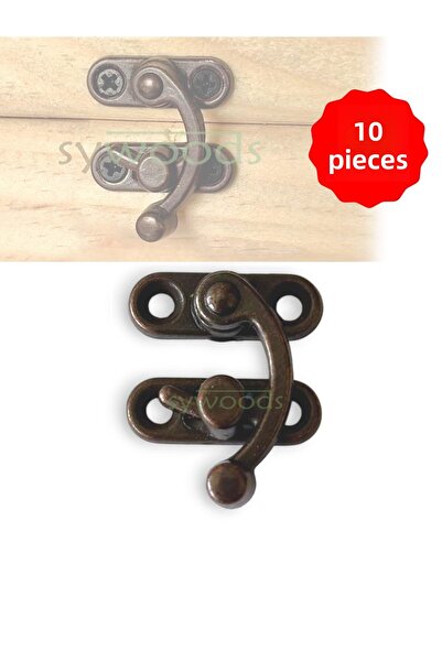 sywoods مشبك صغير على شكل عين على شكل قوس أوكسيد 10 قطع صندوق وغطاء 20 × 24 ملم