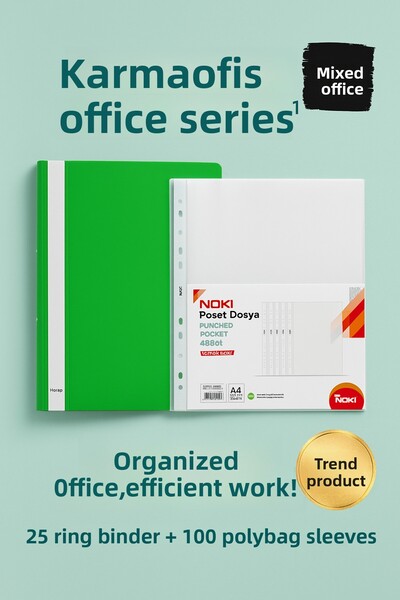 KarmaOfis Office Series – Premium Filing Set Green