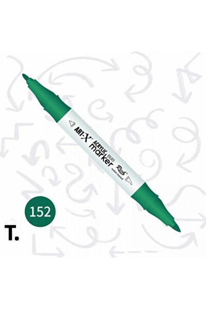 Rich قلم تحديد أكريليك من آرت-إكس، قلم مزدوج الجوانب رقم: 152