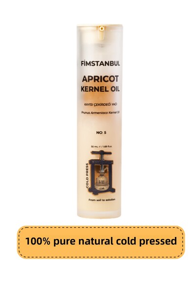 Fimstanbul زيت نواة المشمش المعصور على البارد 50 مل - زيت نواة المشمش الطبيعي...