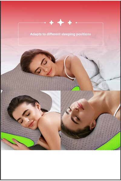 PUFYMAX Visco Orthopedic Sleeping Pillow, Spine-Friendly Neck Support Pillow, Low Lying Pillow