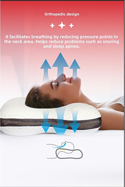 PUFYMAX Orthopedic Snoring Pillow, Visco Particle Snoring Reduction-Prevention Neck Support Pillow (Byz)