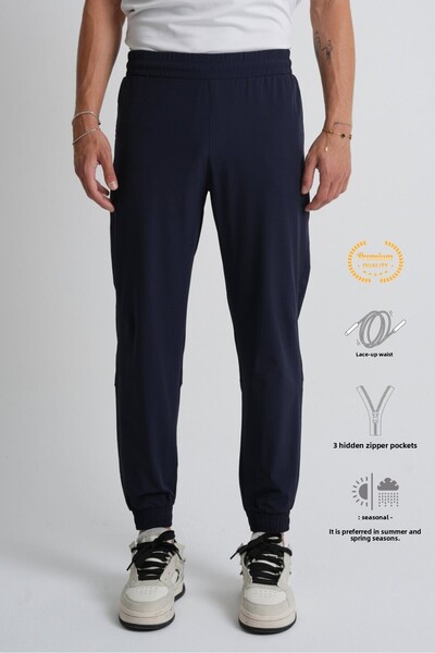 Shooter Sportswear Anthracite Men's Sweatpants with Elasticated Legs, Lace-Up Waist, Zippered Pockets, Standard Fit