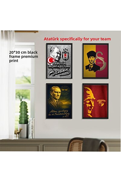 SIRADIŞI REKLAM إطار مطبوع فاخر مخصص لفريقك يتضمن الطباعة -GS-FB-BJK-GZT