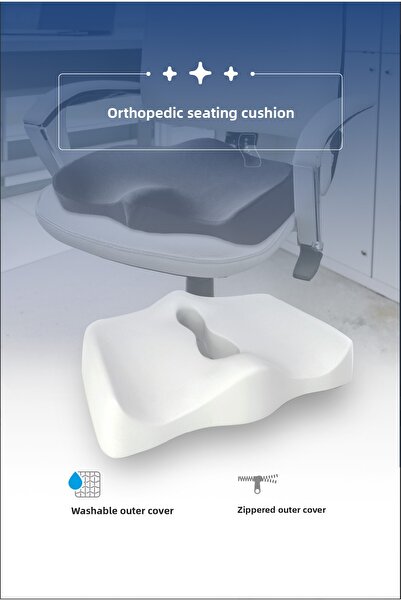 PUFYMAX Visco Orthopedic Sitting Cushion, Office Chair, Car Seat Cushion, Support Cushion