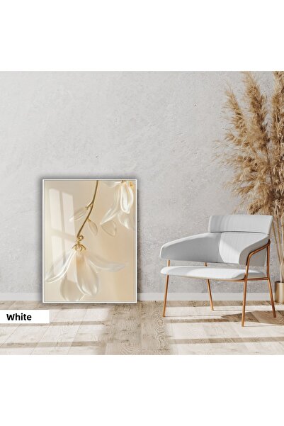 Harikabirev | Soft |   Elegant Flower Model |   Framed Glass Table Single Ver...