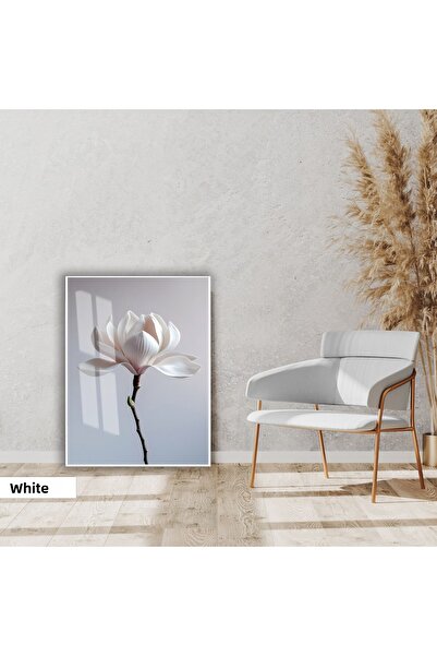 Harikabirev Hari̇kabi̇rev | Soft |   White Flower Model | Framed Glass Table ...