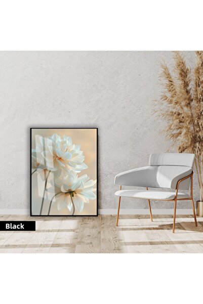 Harikabirev | MOLECULARE |   MODEL DE FLORI DAHLIA | TABLO DE STICLA CU CADRU...