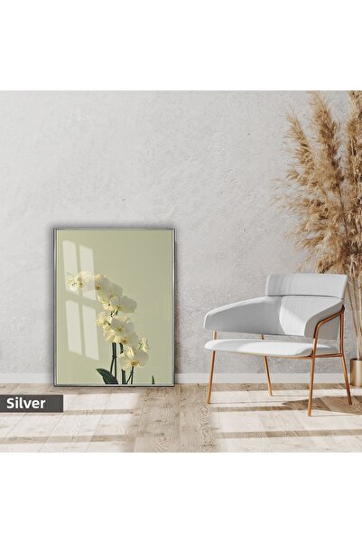 Harikabirev Hari̇kabi̇rev | Soft | Pean Green-White Orchid Model | Framed Gla...