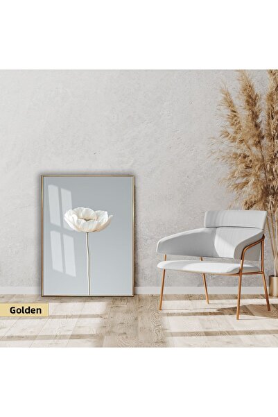 Harikabirev Hari̇kabi̇rev | Soft |   White Flower Patterned Model | Framed Gl...