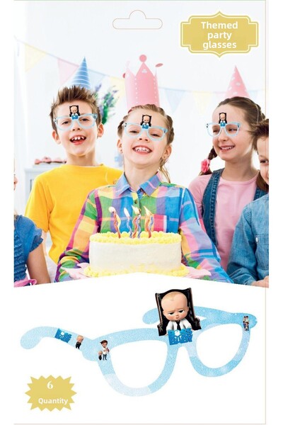 MFM نظارات حفلات بتصميم شخصيات الرسوم المتحركة 6 قطع