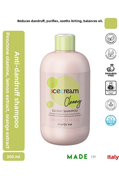 Inebrya شامبو آيس كريم كليني الفعال ضد القشرة 300 مل
