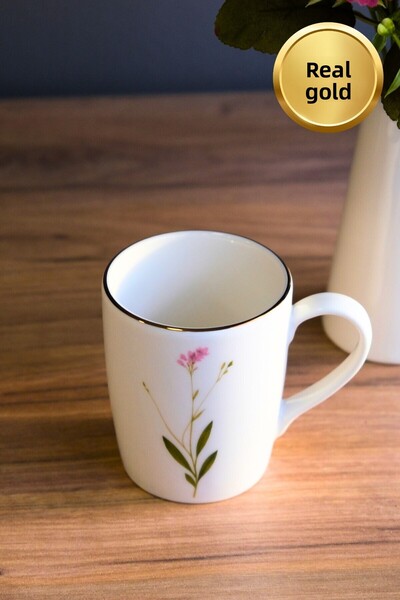 tabakevi Tabak Evi Porcelain Natura Broadcloth Handle Mug 9cm 220ml Single