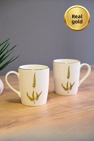 tabakevi Tabak Evi Porcelain Natura Marinum Mug with Handle 9cm 220ml 2 Pcs