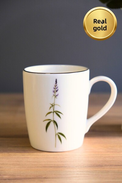 tabakevi Tabak Evi Porcelain Natura Cluster Mug with Handle 9cm 220ml Single