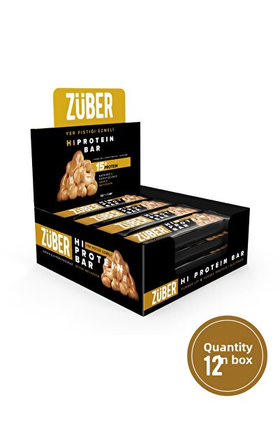 Züber Peanut Butter Hi Protein Bar 45Gr X 12 Pieces