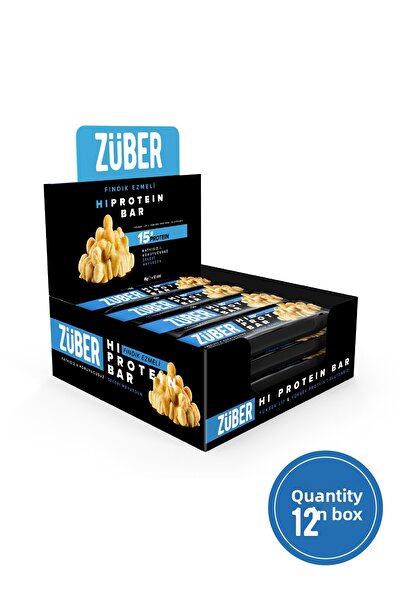 Züber Hazelnut Butter Hi Protein Bar 45Gr X 12 Pieces
