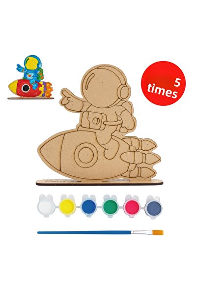 KİDOSE مجموعة استكشاف الفضاء الخشبية - نشاط تصميم رواد الفضاء والصواريخ