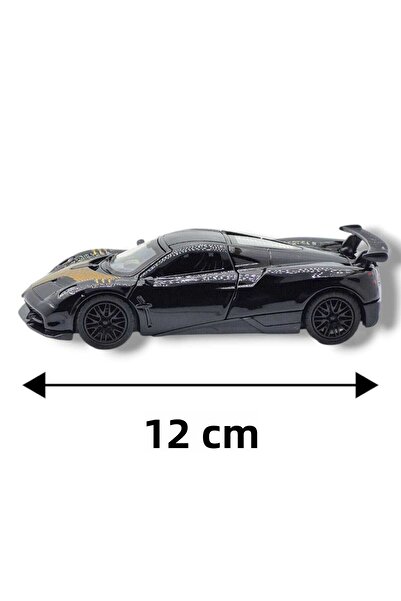 Fidan oyuncak Iron Super Sports Car Model (Black) – Opening Doors, Rear Spoiler