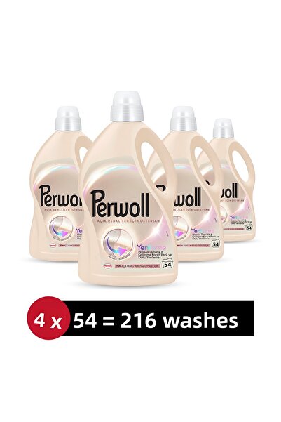 Perwoll Detergent lichid pentru rufe sensibile în culori deschise 2.97L set d...