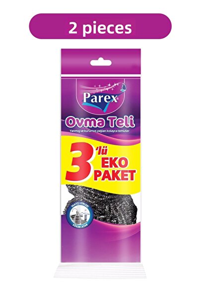 Parex سلك تنظيف 3 قطع عبوة صديقة للبيئة عبوة مزدوجة