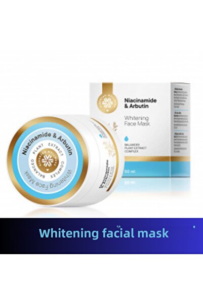 Siberian Wellness قناع الوجه المبيض بالنياسيناميد والأربوتين - قناع تبييض الوجه