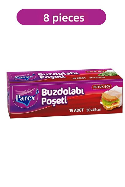 Parex كيس ثلاجة حجم كبير – 8 قطع