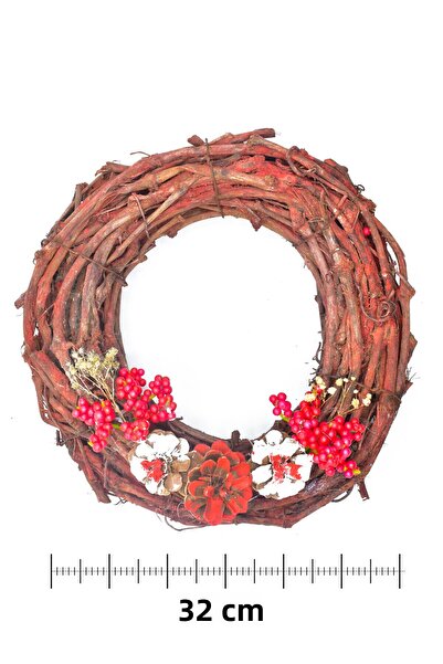 Waldern Christmas Door Ornament Door Wreath Natural Door Ornament Christmas Decoration